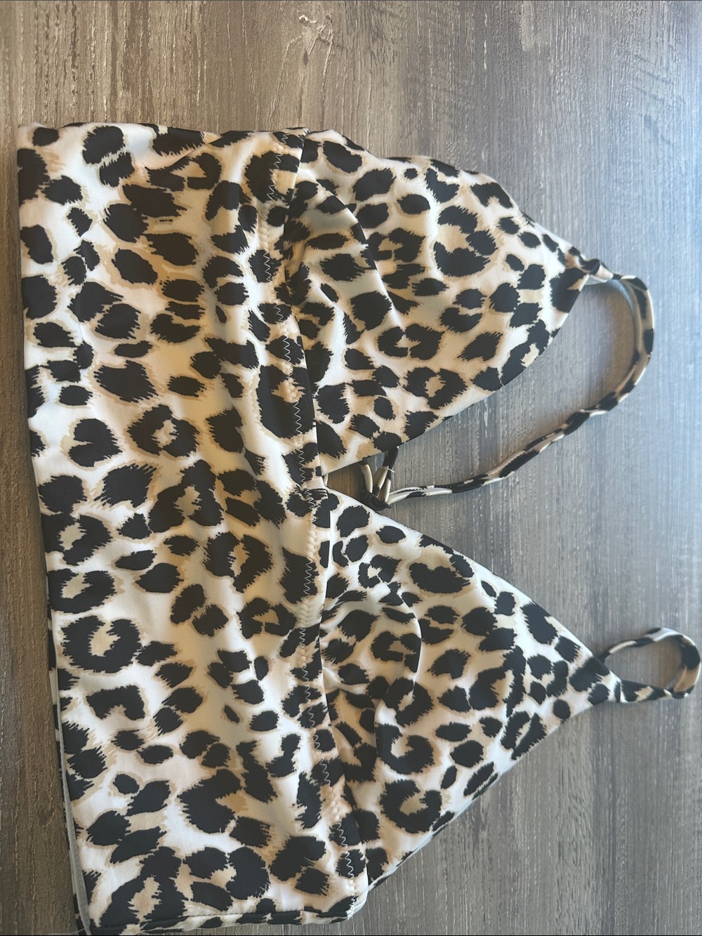 Leopard print old navy bathing suit tops size medium